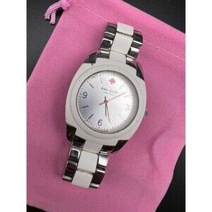 Kate Spade White and Stainless Skyline Watch